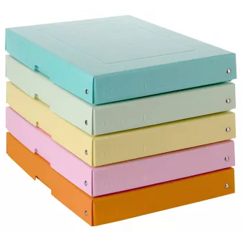 FALKEN PURE škatla za shranjevanje 500 listov pastelno mešano 24 x 32 x 4 cm, 5 kosov 22001952000F