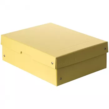 FALKEN PURE škatla za shranjevanje dokumentov 1250 listov pastelno rumena 24,0 x 32,0 x 10,0 cm, 1 kos 22001936000F