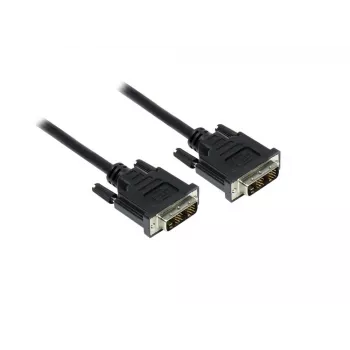 GoodConnections kabel DVI-D Single Link 18+1 vtič na vtič, 1,8m, črn, pozlačen, dvojno oklopljen, HDCP, 1920x1200 4310-DD2