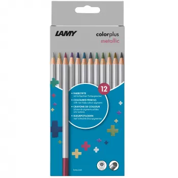 LAMY colorplus metallic barvni svinčniki, mešane metallic barve, set 12 (1235192)