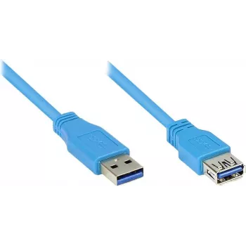 GoodConnections USB 3.0 podaljševalni kabel A vtič na A vtičnico, moder, 1 m (2711-B01)