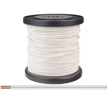 Donau Elektronik 218-55-100 žica iz pramenov 2 x 0,14 mm² bela 100 m