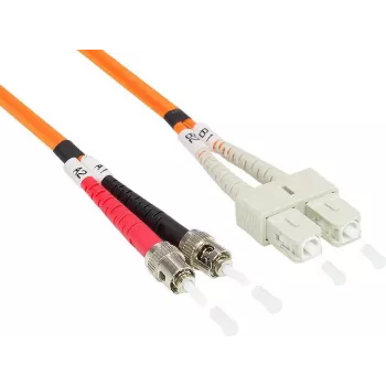 GoodConnections OM2 dupleksni večnačinovni optični patch kabel ST/SC, 50/125µm, 5m, oranžen LW-805TC