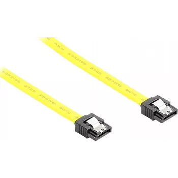 GoodConnections kabel SATA 6 Gb/s s kovinsko sponko, 0,70 m, rumen 5047-A07Y