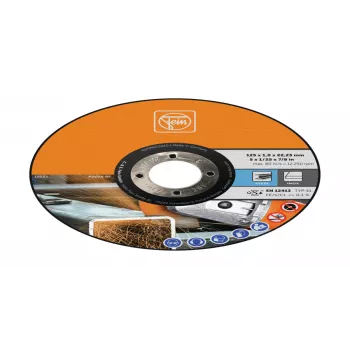 Fein 63709013010 ravna rezalna plošča 125 mm x 22,23 mm, debelina 1,0 mm, za nerjavno jeklo in kovino, 25 kosov