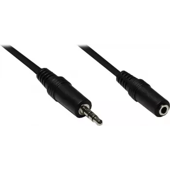 GoodConnections AS-35V3 3,5mm stereo avdio podaljšek, vtič na vtičnico, 3m, črn