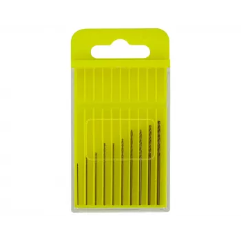 Donau Elektronik HSS-CO-200 komplet HSS kobaltovih spiralnih svedrov, 10-delni, 0,3–1,2 mm, DIN 338, cilindrični nastavek