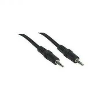 GoodConnections 3,5mm stereo avdio kabel vtič na vtič, 1,5m, pozlačen, črn (1970-EX)