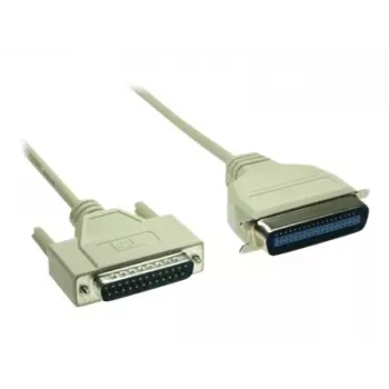 GoodConnections Premium vzporedni tiskalniški kabel, DB25 vtič na Centronics 36 vtič, 0,6 m, siv, dvojno oklopljen 4090-06