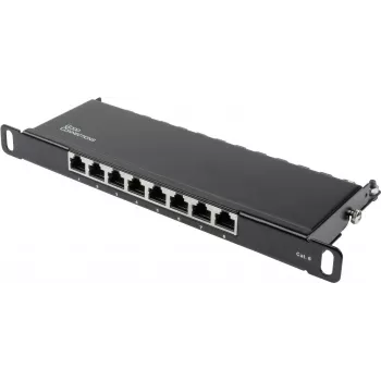 GoodConnections Alcasa GC-N0124 Cat6 oklopljen RJ45 keystone vtič - brez orodja, Gigabit Ethernet, črn