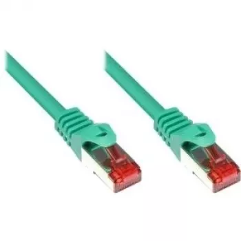 eStars CAT.6 S/FTP patch kabel, RJ45, zelen, 0,25m ES1.1.0025GN