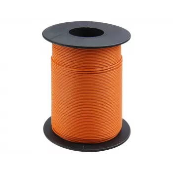 Donau Elektronik 119-17 žica z litimi vodniki 1 x 0,14 mm², oranžna, 100 m