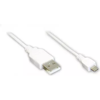 GoodConnections Alcasa USB 2.0 kabel, USB-A na Micro-USB B, 3 m, bel 2510-MB03W