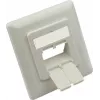 GoodConnections osrednji vložek 50x50mm s pokrivnim okvirjem 80x80mm za mrežne vtičnice, signalno bela RAL9003 (GC-N0155)