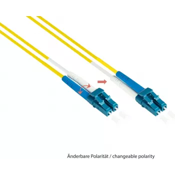 GoodConnections LW-930LS OS2 enorodovni dupleks optični povezovalni kabel, LC/SC, 9/125, 30 m