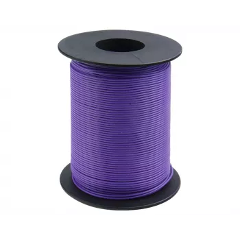 Donau Elektronik 119-16 žica z napeljanimi žicami 1 x 0,14 mm², vijolična, 100 m