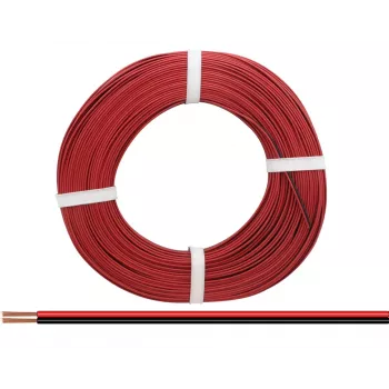 Donau Elektronik 218-50 žica 2 x 0,14 mm², rdeče-črna, 50 m