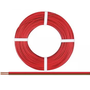 Donau Elektronik 218-08-25 žica 2 x 0,14 mm², rdeča, rjava, 25 m