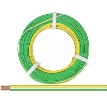 Donau Elektronik 318-354-50 žica 3 x 0,14 mm², rumena, bela, zelena, 50 m