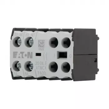 Eaton 20DILE pomožni kontaktni blok, 45 x 86 x 58 mm, -25 do 50 °C, črno-bel 010208