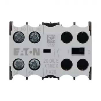 Eaton 20DILE pomožni kontaktni blok, 45 x 86 x 58 mm, -25 do 50 °C, črno-bel 010208
