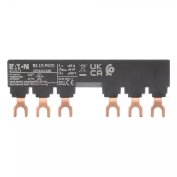 EATON B3.1/2-PKZ0 trifazni adapter za zbiralko za zaščitna stikala motorja PKZ0, 63 A, 690 V AC, 3-polno, IP20 (044945)