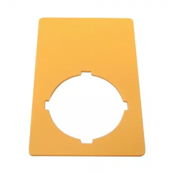 Eaton M22-XZK1-D99 tablica z napisom za zasilni izklop, rumena, 90x90mm, NOT-HALT 121089