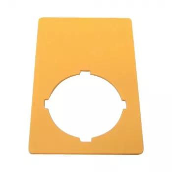 Eaton M22-XZK1-D99 tablica z napisom za zasilni izklop, rumena, 90x90mm, NOT-HALT 121089