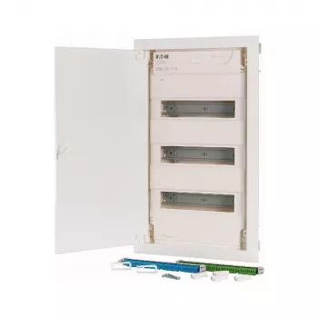 Eaton KLV-36HWP-F nadometna razdelilna omarica, 3 vrste, 36 modulov, prozorna vrata, bela 178810