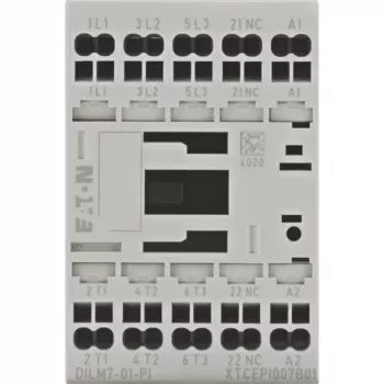 EATON DILM7-01(24VDC) močnostni kontaktor 3-polni 400V 3kW 1NC 24VDC 199228