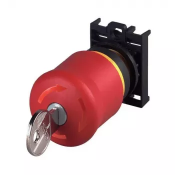 Eaton M22-PVS/K01 tipka za izklop v sili, odklep s ključem, 1 odpiralni kontakt, vgradnja na čelno ploščo 216514