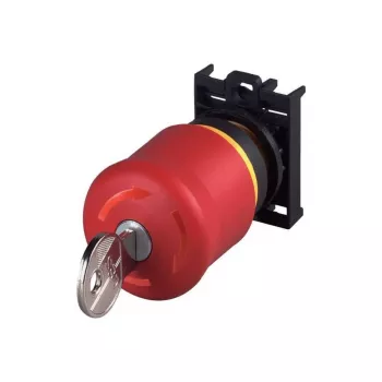 Eaton M22-PVS/K01 tipka za izklop v sili, odklep s ključem, 1 odpiralni kontakt, vgradnja na čelno ploščo 216514