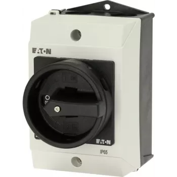 Eaton T0-1-102/I1/SVB-SW 2-polno glavno stikalo, 20 A, 690 V AC, črn ročaj, bela čelna plošča 207144