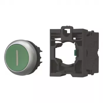Eaton M22-D-G-X1-K10-BVP tipkalni gumb s plastičnim čelnim obročem, zelen, 1 NO 110937