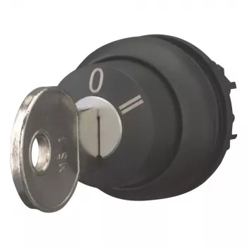 Eaton M22S-WRS3 izbirno stikalo z ključem, 3 položaji, zaskočno, črno 216901