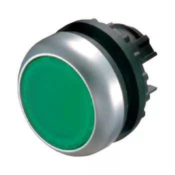 Eaton M22-DRL-G tipkalno stikalo, črno/zeleno/kovinsko 216948