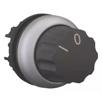 Eaton M22-W aktuator vrtljavega stikala, sprednji obroč iz umetne mase, črn