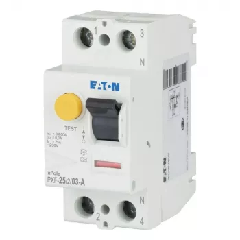 Eaton PXF-25/2/03-A zaščitno stikalo na diferenčni tok (RCCB) 25 A 2-polno 30 mA tip A 236746