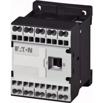 Eaton DILEM-01-G-C(24VDC) mini kontaktor, 3-polni, 1 NC, tuljava 24 V DC, 9 A, 4 kW, IP20, črno-bel 230167