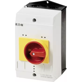 Eaton CI-K2-PKZ0-NA-GR prazno ohišje s stikalom za zasilni izklop, 160 x 100 x 100 mm, rumeno-rdeče 262681