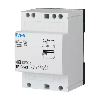 Eaton 272484 TR-G2 zvončni transformator 230V na 12-24V AC 2-1A, za DIN letev