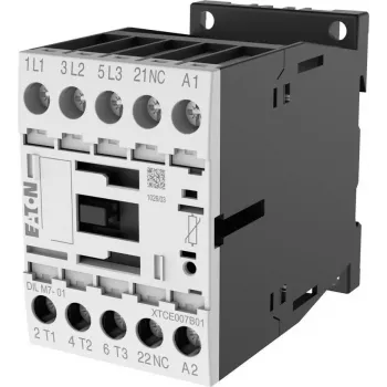 Eaton DILM7-01 kontaktor, tuljava 24 V AC, 3-polni, 7 A, 1 NC pomožni kontakt 276572