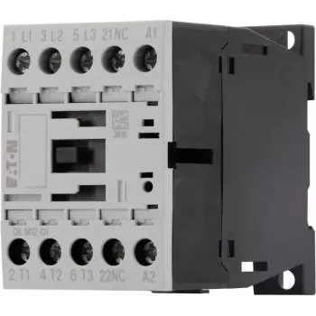 Eaton DILM12-01 3-polni motorni kontaktor, tuljava 230 V AC / 240 V AC, 12 A, 1 NC pomožni kontakt 276865