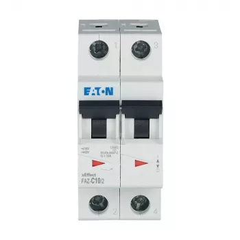 Eaton FAZ-C10/2 odklopnik (MCB), 10 A, 2-polni, tip C, 400 V AC, 10 kA 278756