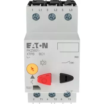 EATON PKZM01-1 zaščitno stikalo motorja, 1 A, 0,25 kW, 3-polno, na pritisk 278479