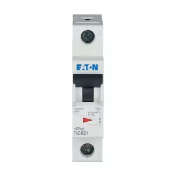 EATON FAZ-B2/1 odklopnik, 1-polni, tip B, 2 A, 6 kA, 230/400 V AC, montaža na DIN letev, termomagnetni 278523