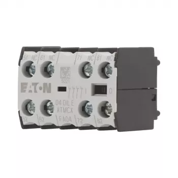 EATON 04DILE pomožni kontaktni blok, 4 NC, prisilno voden, čelna montaža, za kontaktorje DILM7-DILM38 010256