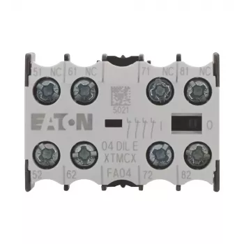 EATON 04DILE pomožni kontaktni blok, 4 NC, prisilno voden, čelna montaža, za kontaktorje DILM7-DILM38 010256