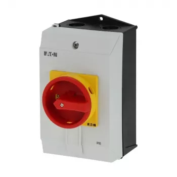 Eaton P1-40/I2H/SVB stikalo VKLOP-IZKLOP s stikalom za zasilni izklop, zaklepno, 40 A, 690 V, 1 x 90°, sivo/črno/rdeče/rumeno 199922