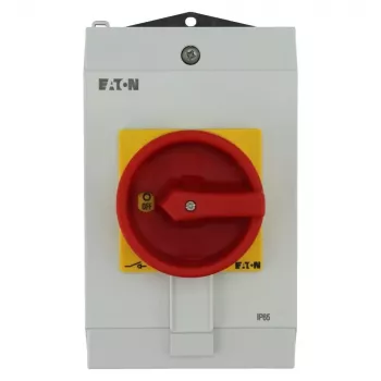 Eaton P1-40/I2H/SVB stikalo VKLOP-IZKLOP s stikalom za zasilni izklop, zaklepno, 40 A, 690 V, 1 x 90°, sivo/črno/rdeče/rumeno 199922